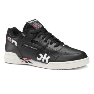 Reebok Workout Plus MU Turnschuhe Herren - Schwarz/Weiß/Rot - DE 853-YNW